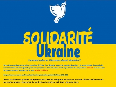 [photo] - Comment aider les Ukrainiens depuis Goudelin ?